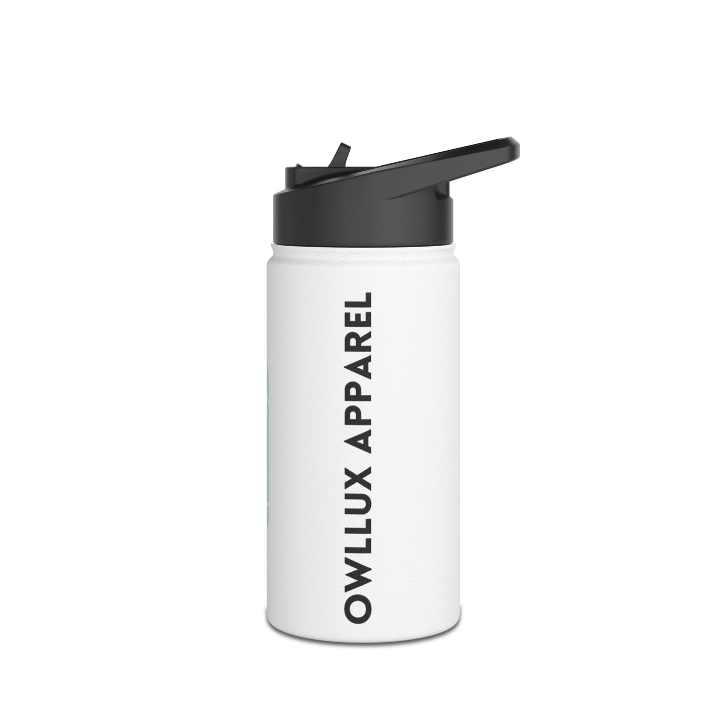 Owllux Apparel Stainless Steel Water Bottle, Standard Lid