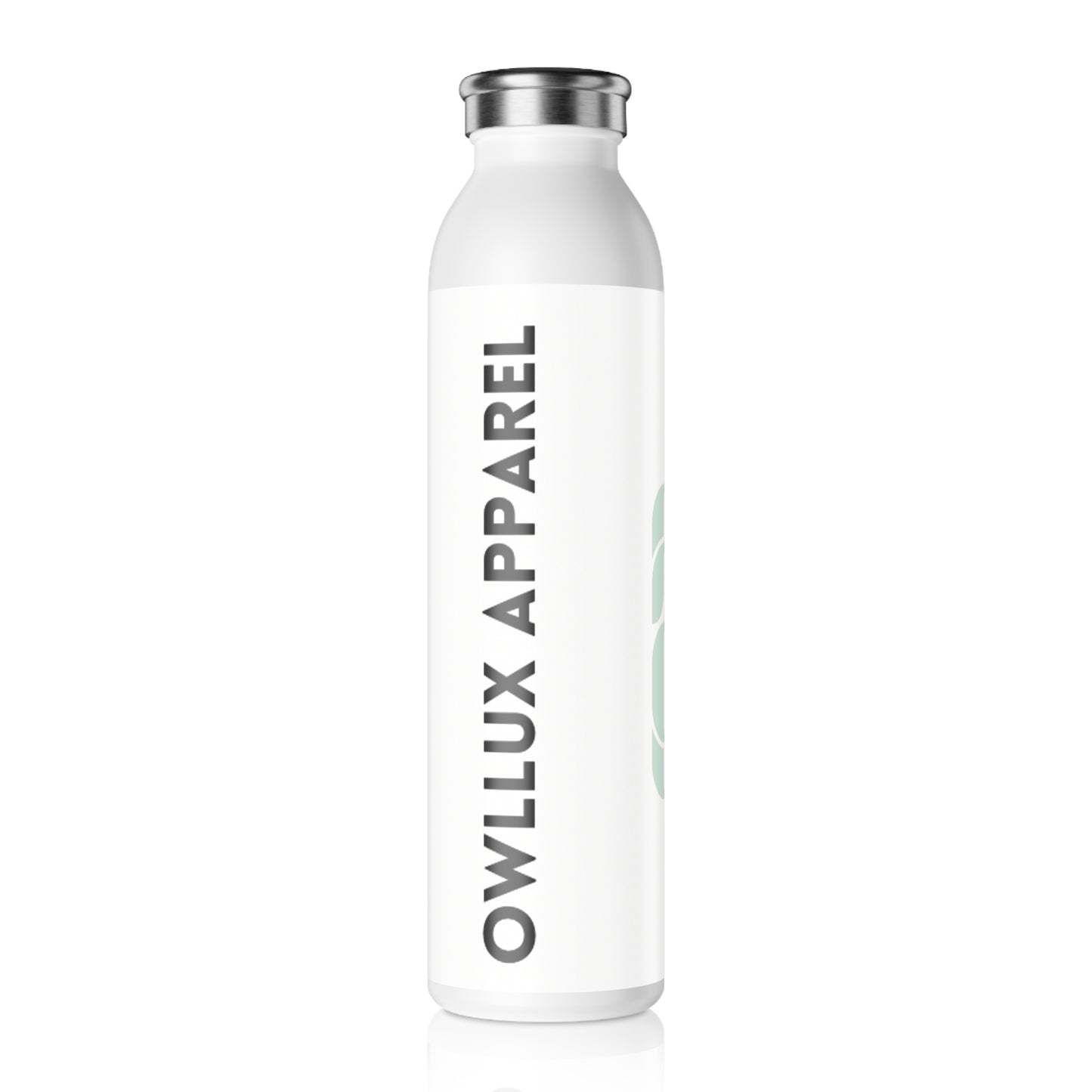 Owllux Apparel Logo Slim Water Bottle