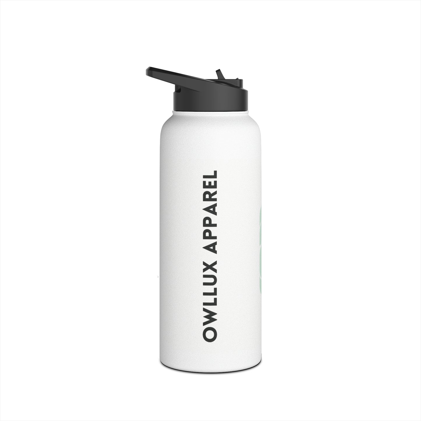 Owllux Apparel Stainless Steel Water Bottle, Standard Lid