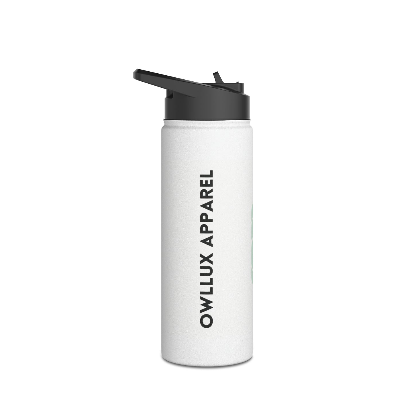 Owllux Apparel Stainless Steel Water Bottle, Standard Lid