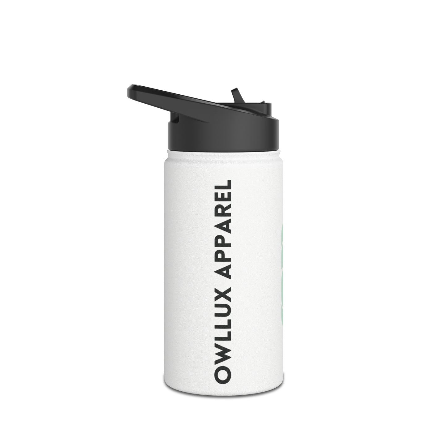 Owllux Apparel Stainless Steel Water Bottle, Standard Lid