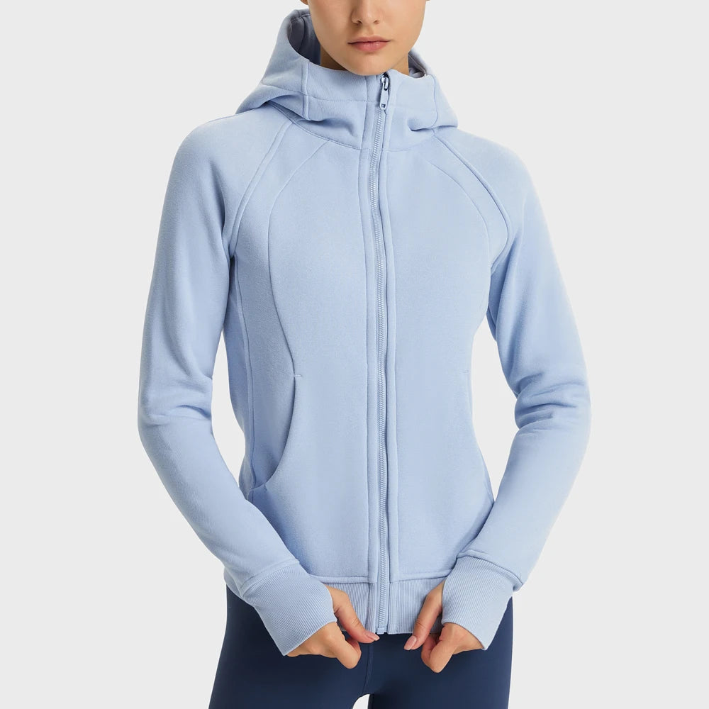 Periwinkle Blue Full Zip Hoodie by Simple Luxe by Nature Magick